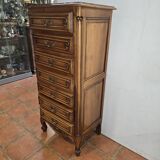 Louis XV Style Weekly Chest in Solid Cherry Wood