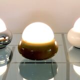 White UFO lamp model c359 by LUCI, Italy 70s