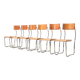Giuseppe Terragni Set of 6 Lariana Dining Chairs Italy 1936/1990s
