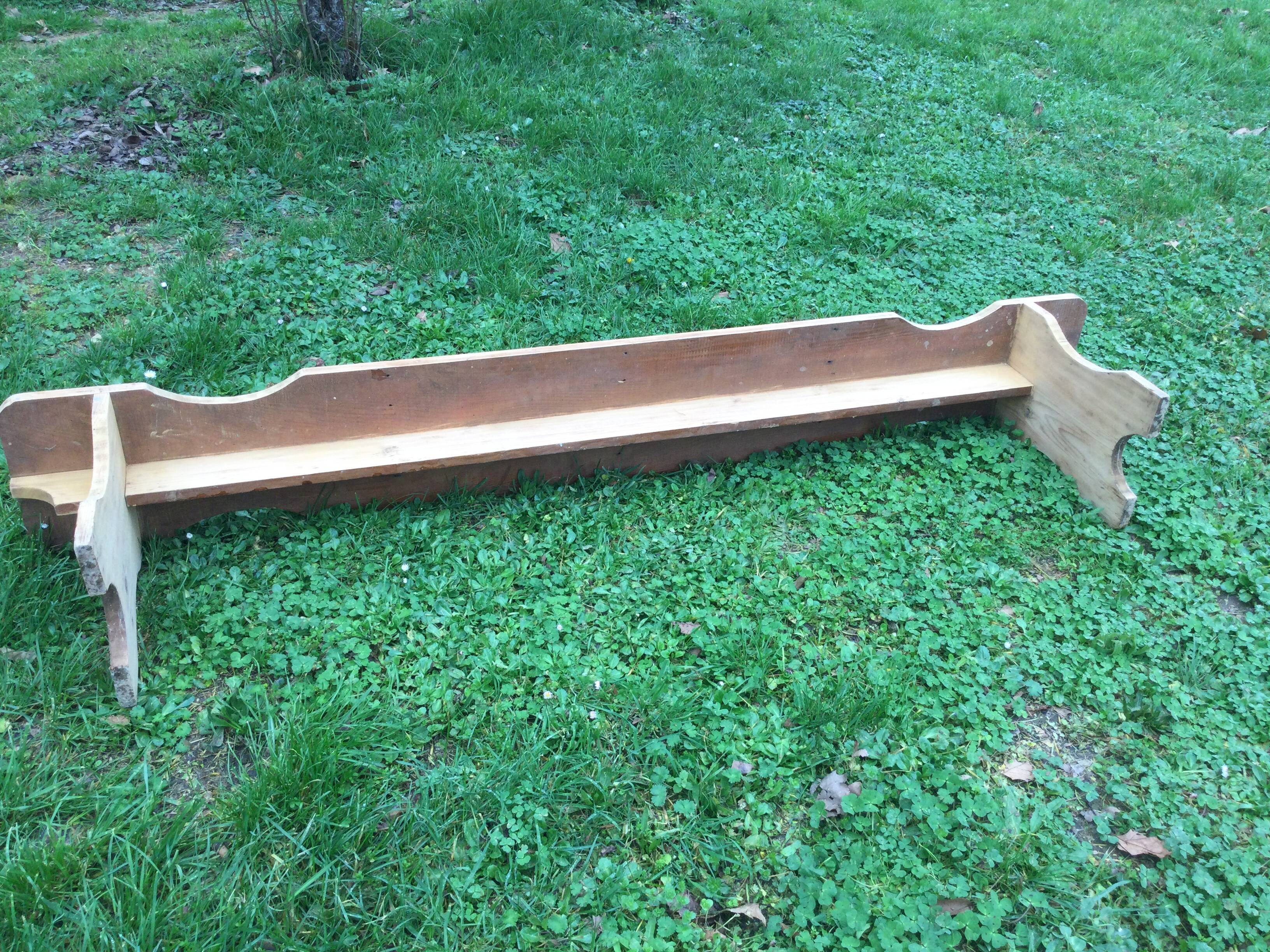 Large old fir bench