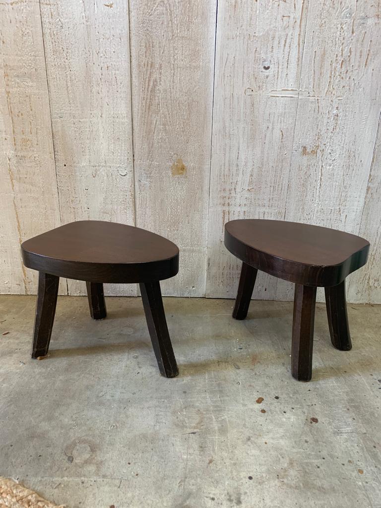 Pair of rustic stools