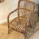 Fauteuil rotin enfants