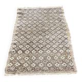 Persian rug in knotted wool beige flower 170x90