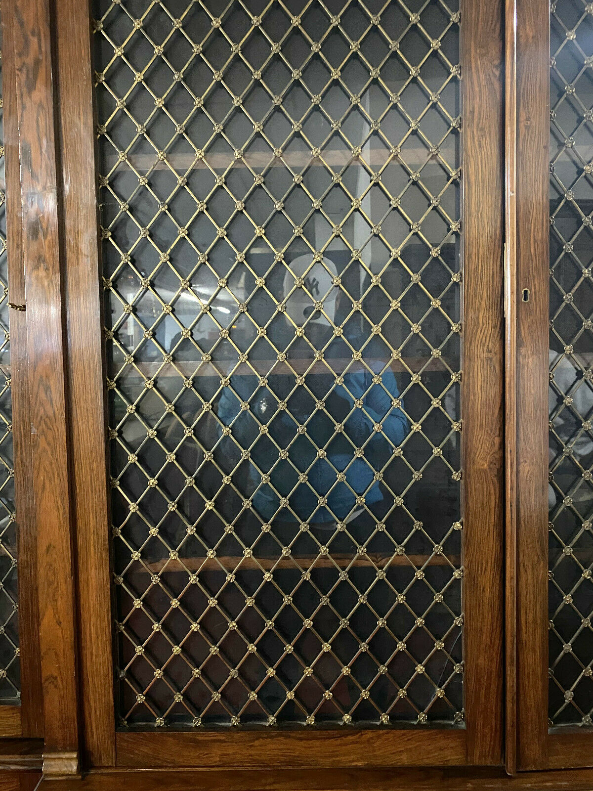 Napoleon III period parquet library in Rio rosewood and lemon tree
