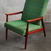 Pair of green armchairs by Jiri Jiroutek for Interier Praha 1960