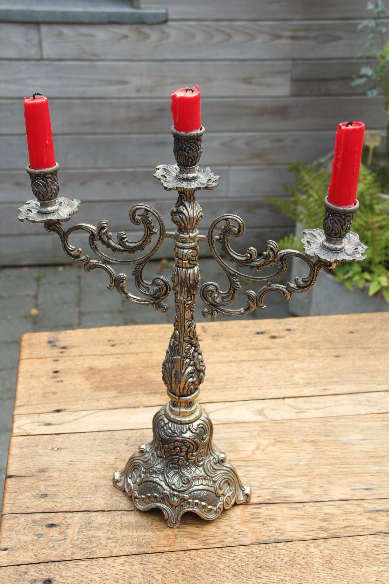 3-arm chandelier, regency style