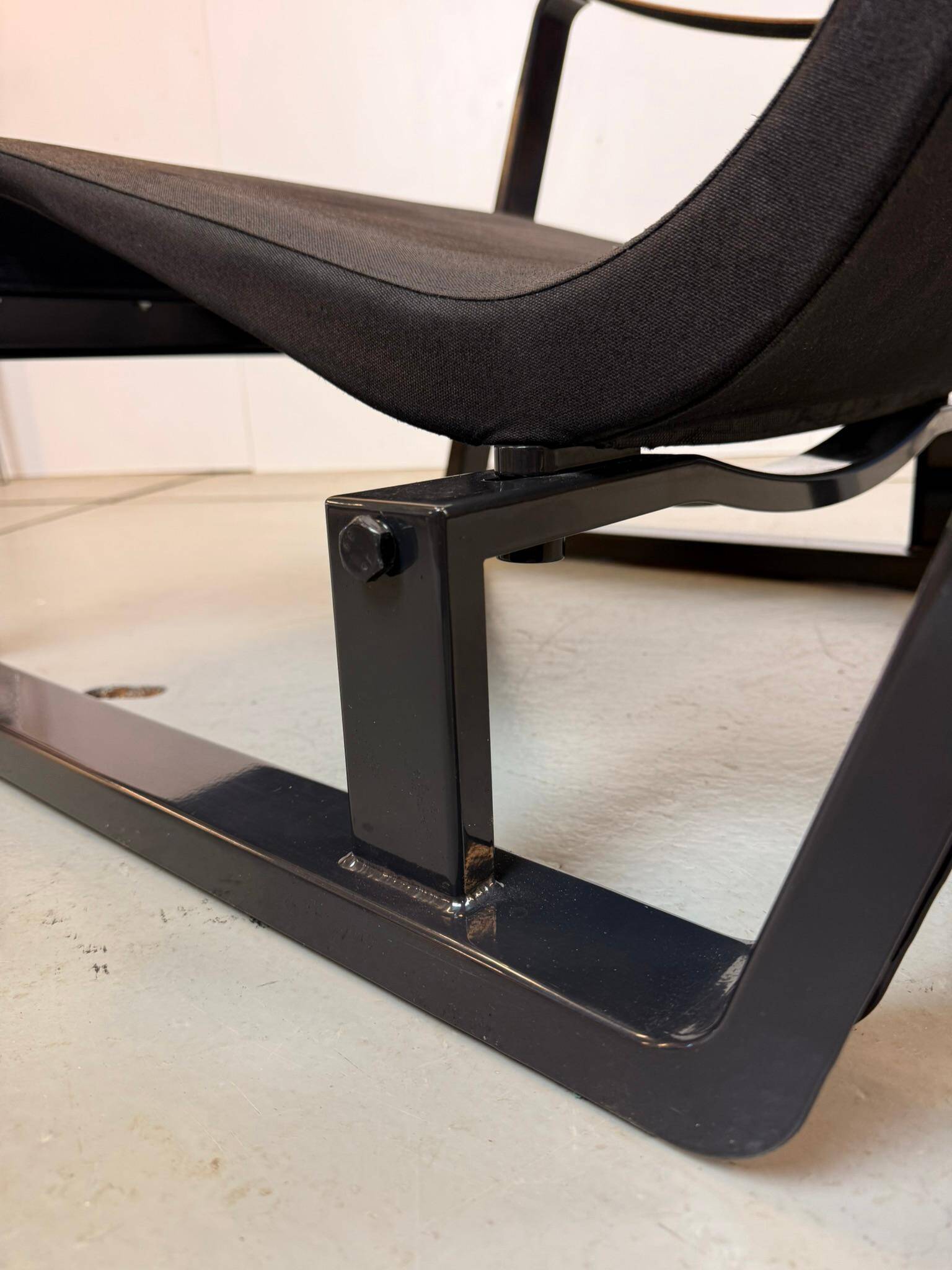 Leather and Steel Lounge Chair "Cité" by Jean Prouvé for Vitra, 2002