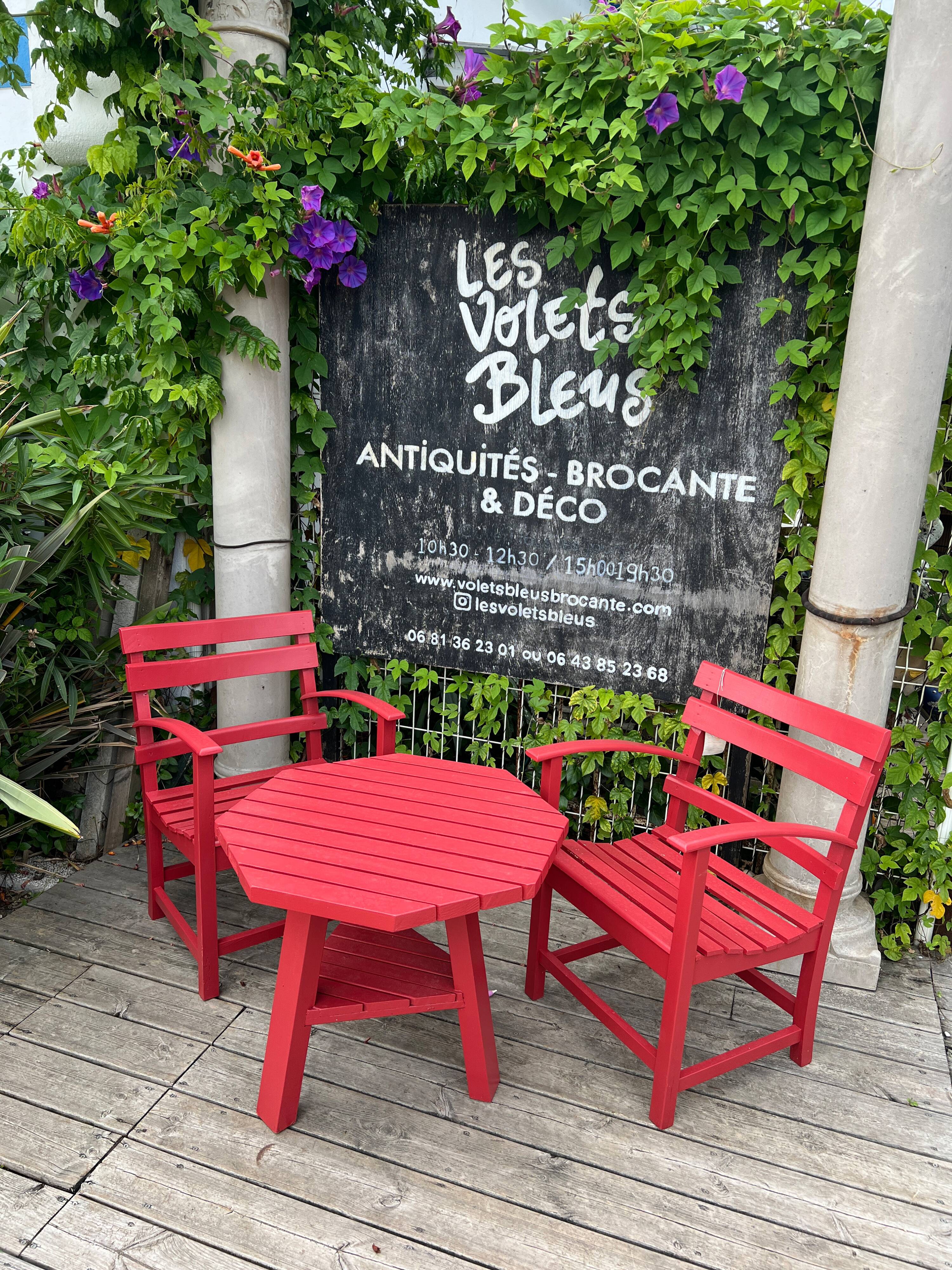 Basque garden armchair set