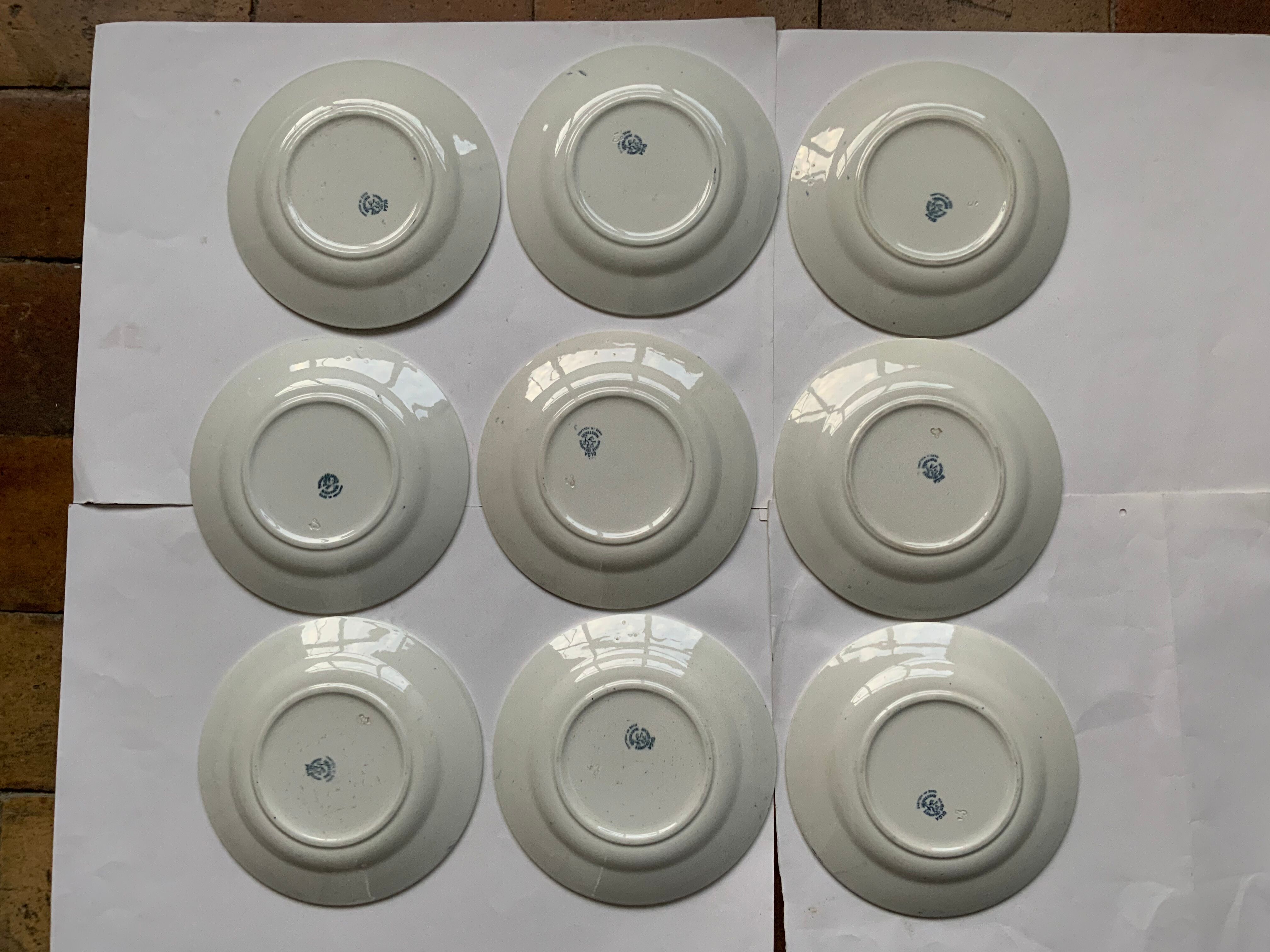 Set of 9 Iron Earth plates