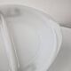 Glasbake usa hollow oven dish compartmented 2 parts vintage daisy green