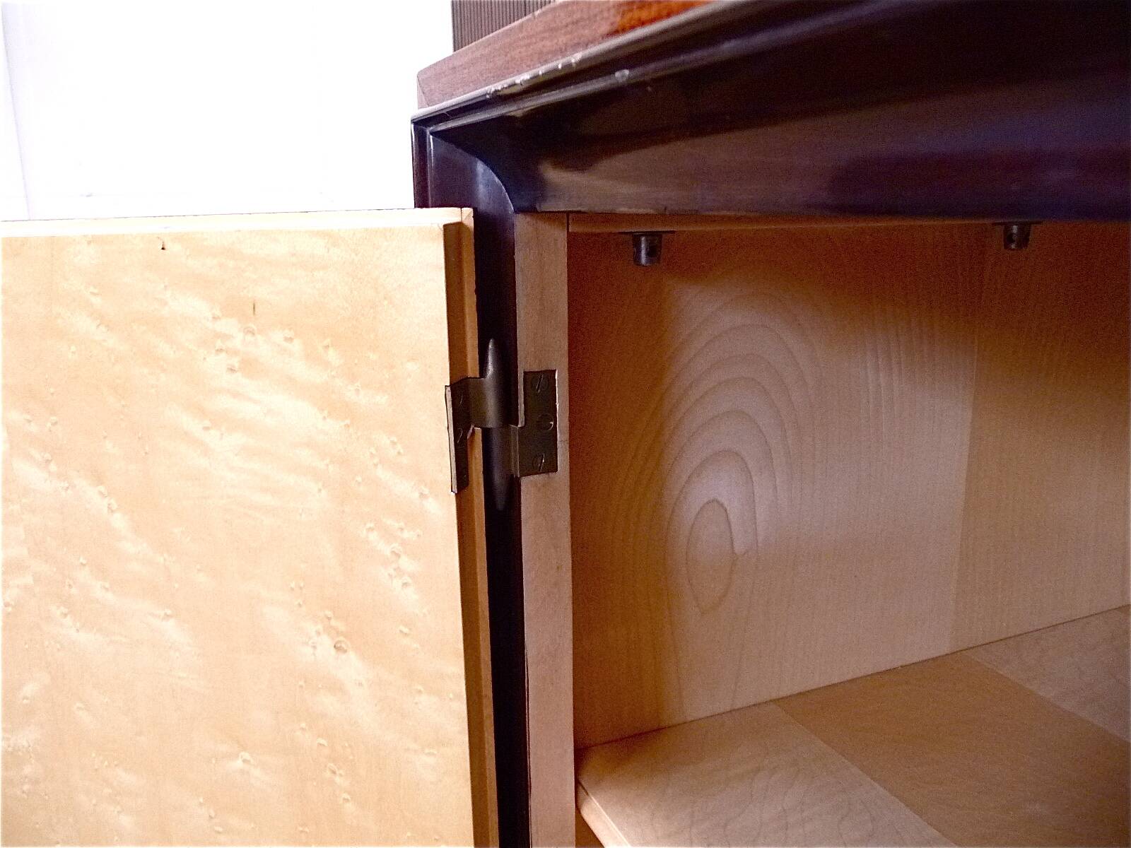 Large Italian Mid-Century Sideboard with Brass Details, 1950s