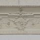 Decorative panel or top of door in wood and patinated stucco 19th century