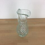 Bubbled glass pitcher