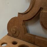 Coat rack and umbrella in carved oak XX century