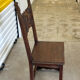 6 Alsatian chairs from the 19th century – carved wood – interlaced decoration