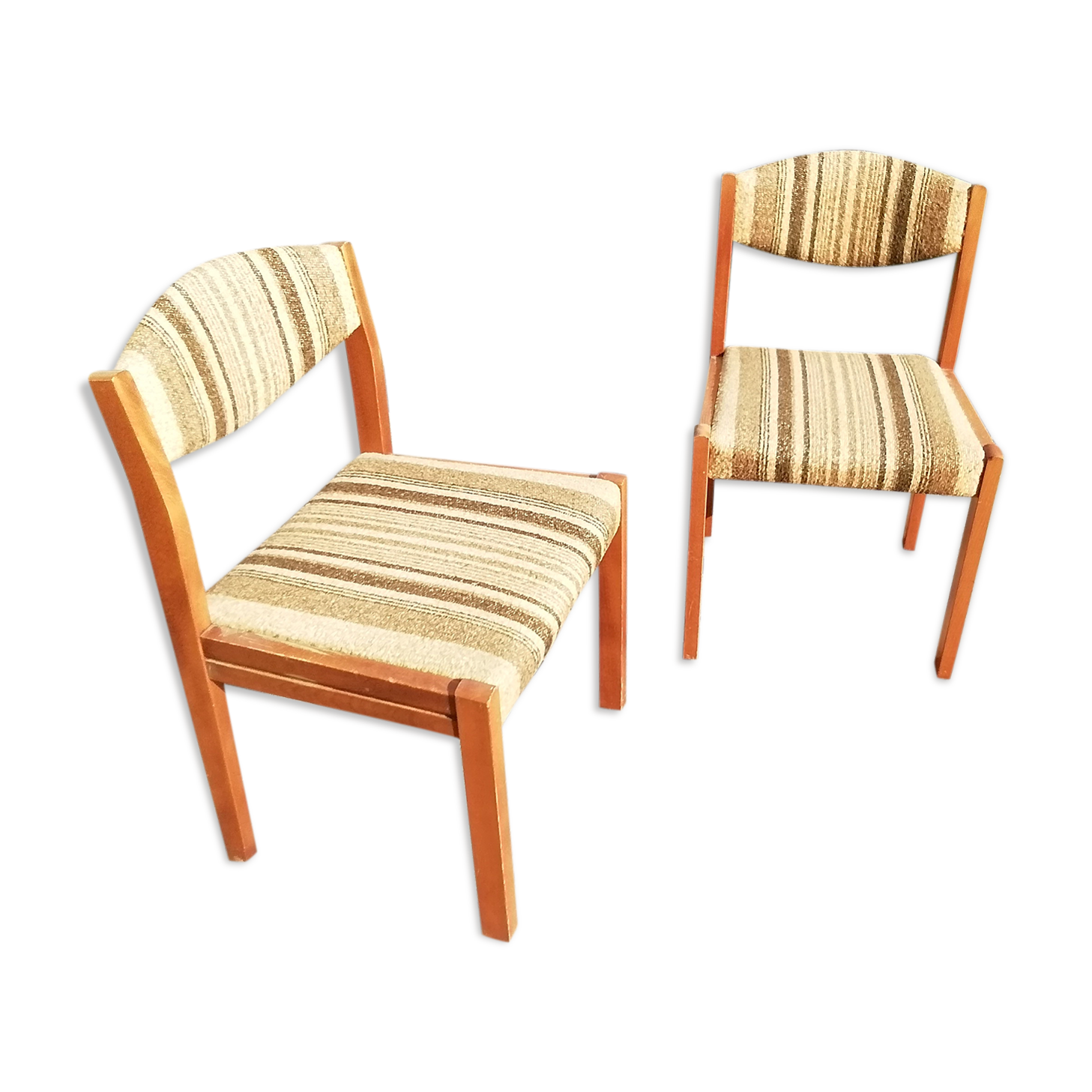 Vintage beech chairs - batch of 2