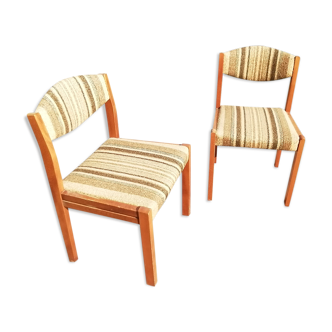 Vintage beech chairs - batch of 2