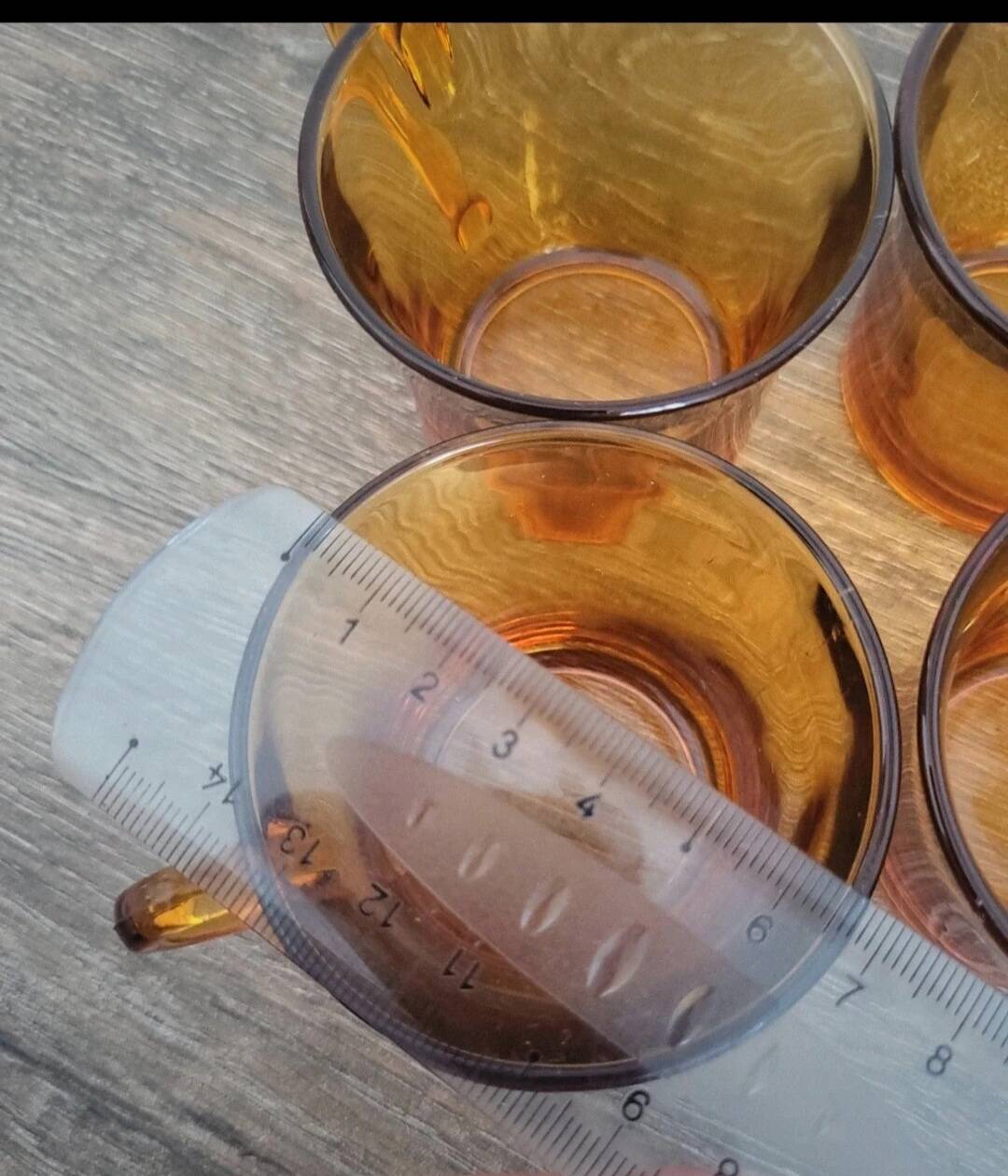 Duralex - lot de 4 tasses à café verre orange