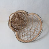 Fauteuil Emmanuelle rotin vintage