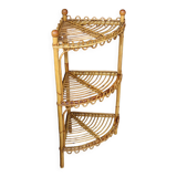 Rattan Corner Shelf by Franco Albini, 1960s