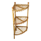 Rattan Corner Shelf by Franco Albini, 1960s