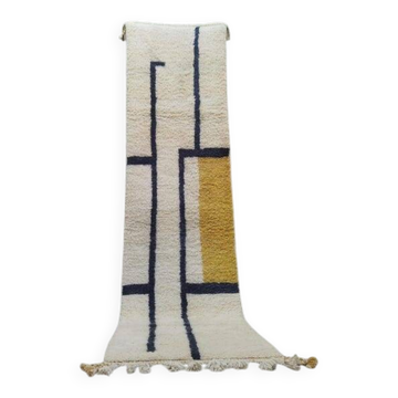 Handmade Berber hallway rug size 75x300 cm