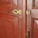 Large Indian wooden wardrobe with 2 doors and 4 shelves, raw wood interior