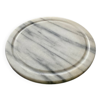 Vintage white marble trivet