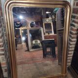 Mirror Louis Philippe 19th gold 144h/106l cms