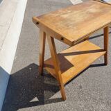 Vintage side table with compass base