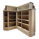 Antique corner oak workshop furniture – bookshelf / display cabinet