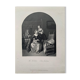 Casper Netscher, La toilette, gravure, XIXème siècle