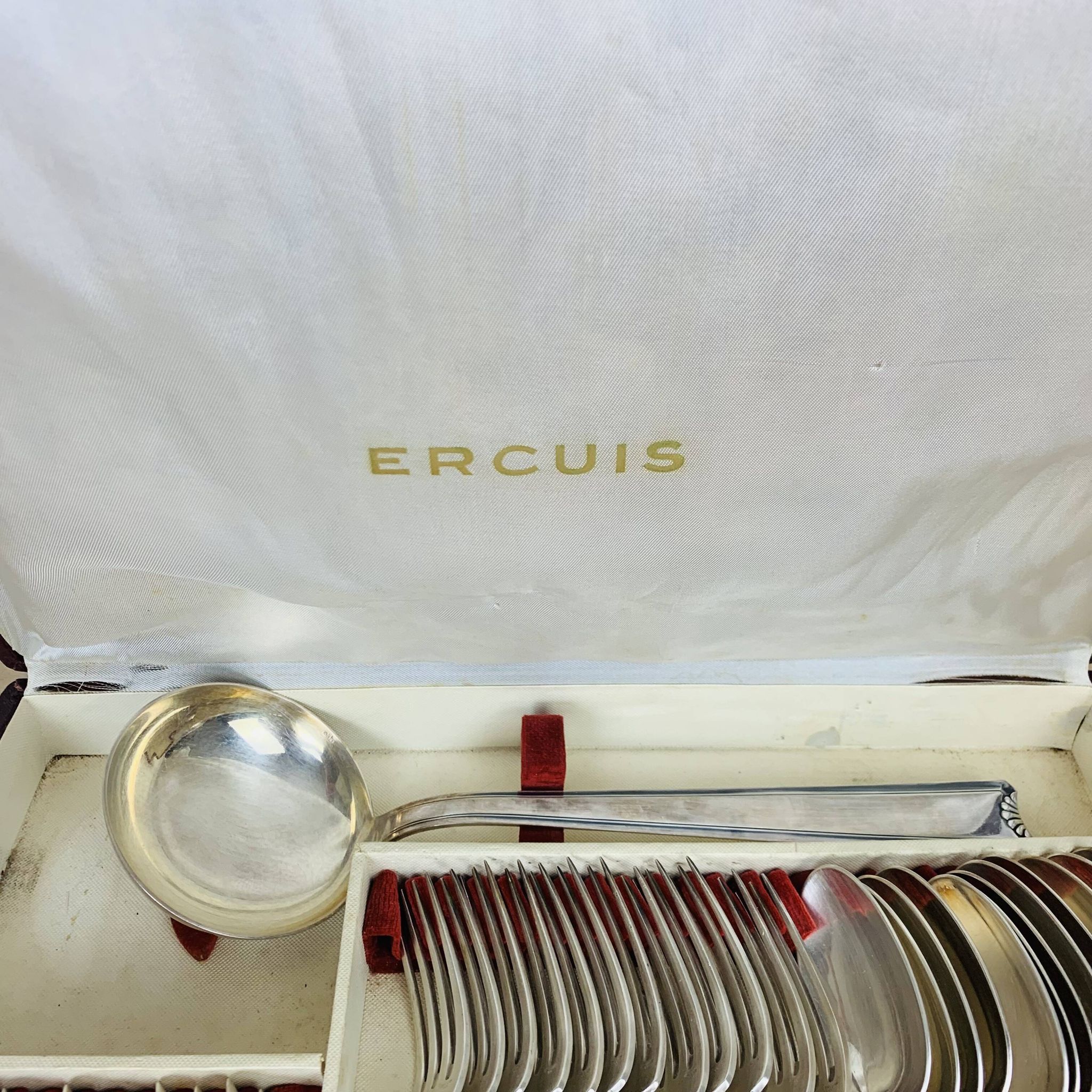 Ercuis cutlery set model Cambodia silver-plated metal