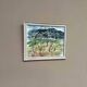 Original Swedish oil on panel “Nature” by René S-G, signed, vintage & framed 34×28cm