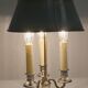 White metal bouillotte lamp, empire style – early twentieth century
