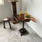 1900 lion paw pedestal table