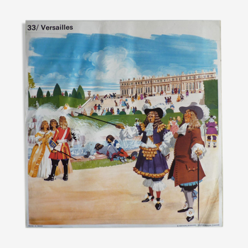 Affiche scolaire : Versailles