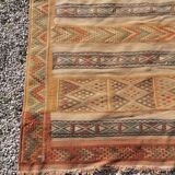 Old oriental carpet, kilim, 50s - 206 x 125cm