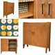 Vintage bookcase feet aileron 1950