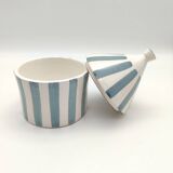 Ceramic bowl with bohemian style lid
