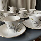 Bavaria porcelain coffee service with wheat decor