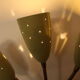 Italian wall lamp in green, for 3 bulbs 1950