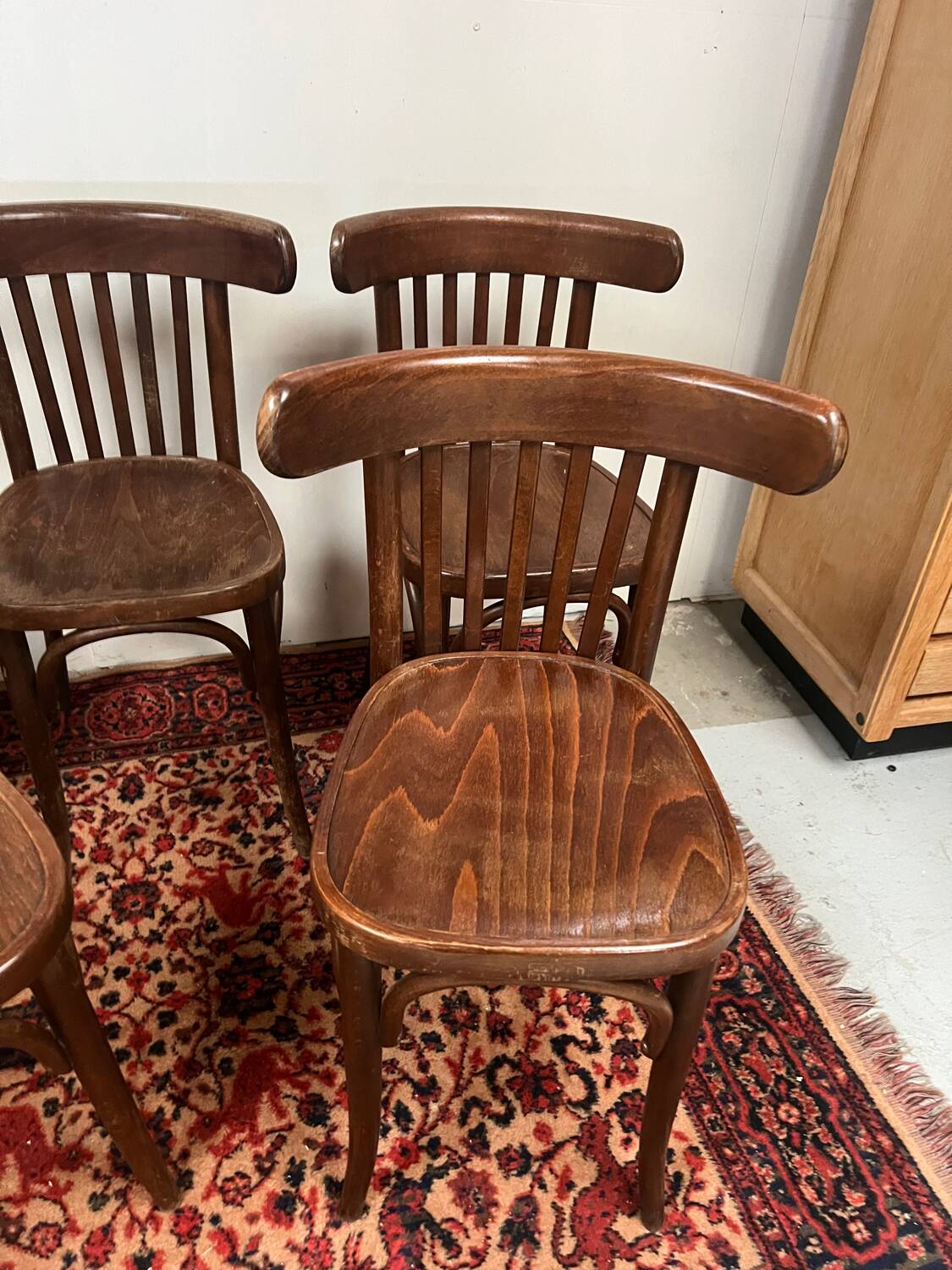 Antique Baumann bistro chairs x 5