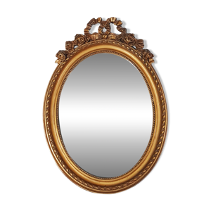 Miroir ovale cadre ancien