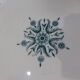 4 flat plates in iron earth from Gien Florentine model 211203