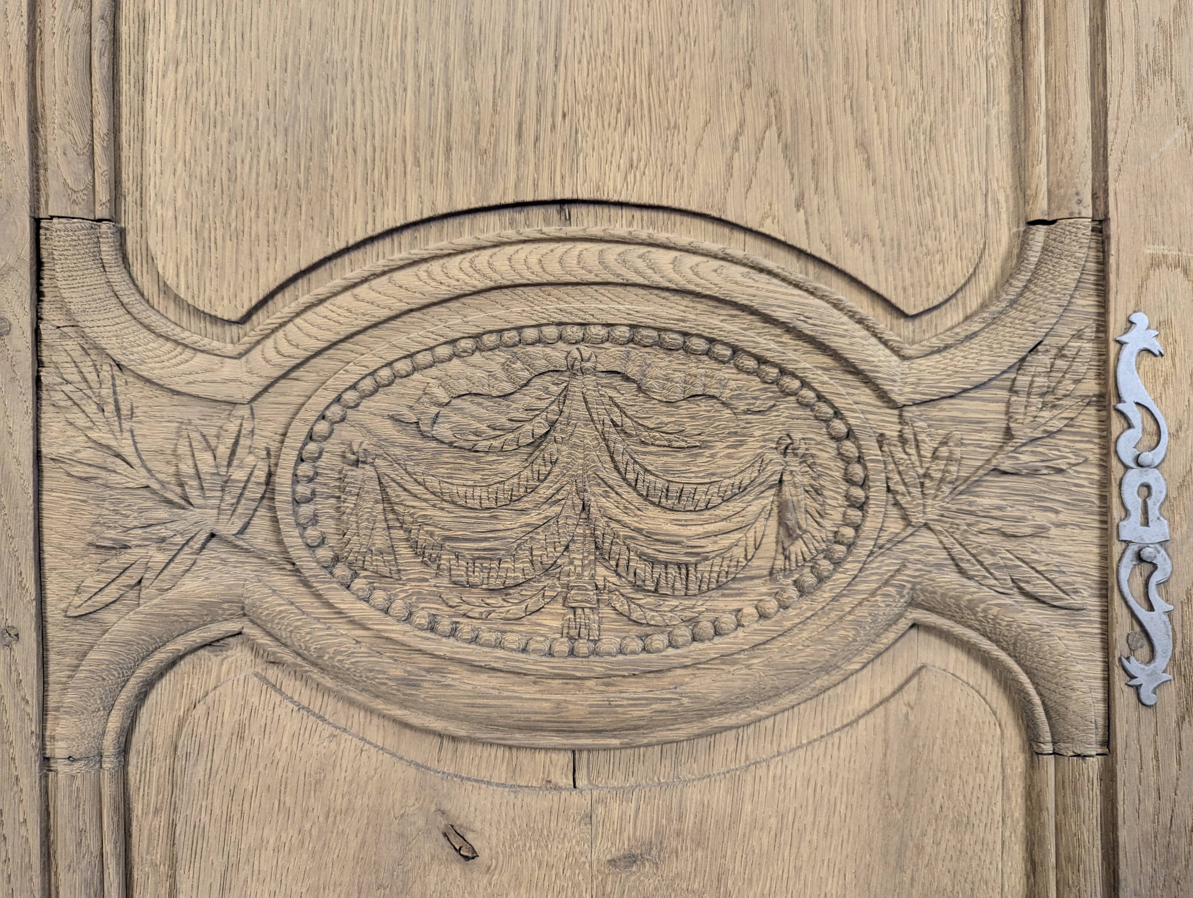 Norman wedding wardrobe in stripped oak