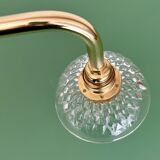 Vintage glass cut lampshade wall light - tableware collection -