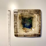Voldemar Volkoff signed Vallauris glazed stoneware dish