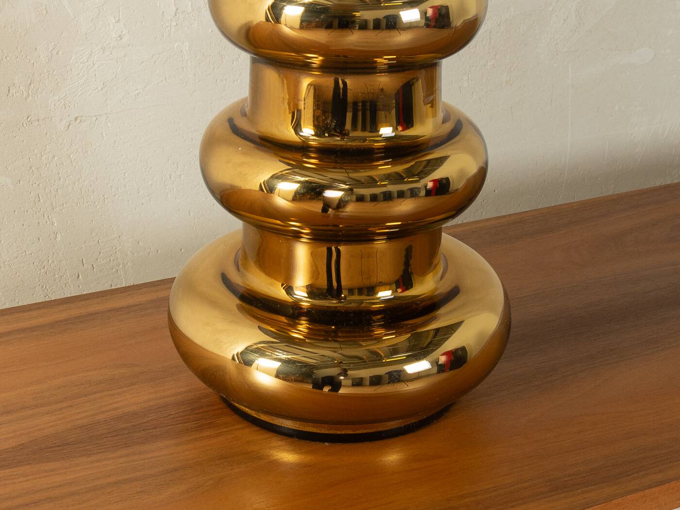 1970s Glass Table Lamp