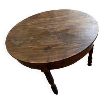 Table ronde ancienne ouvrante
